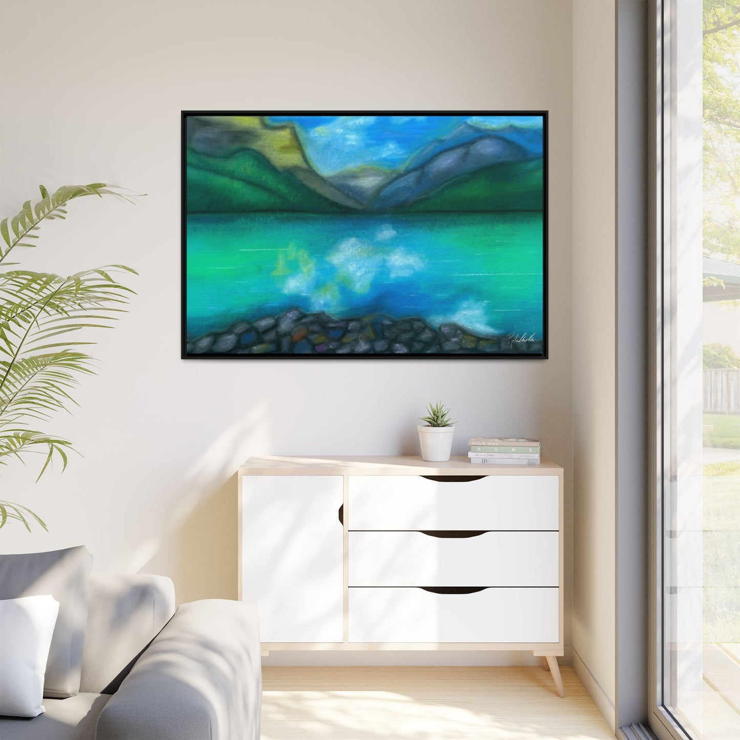 Mountain Lake Framed Wall Art