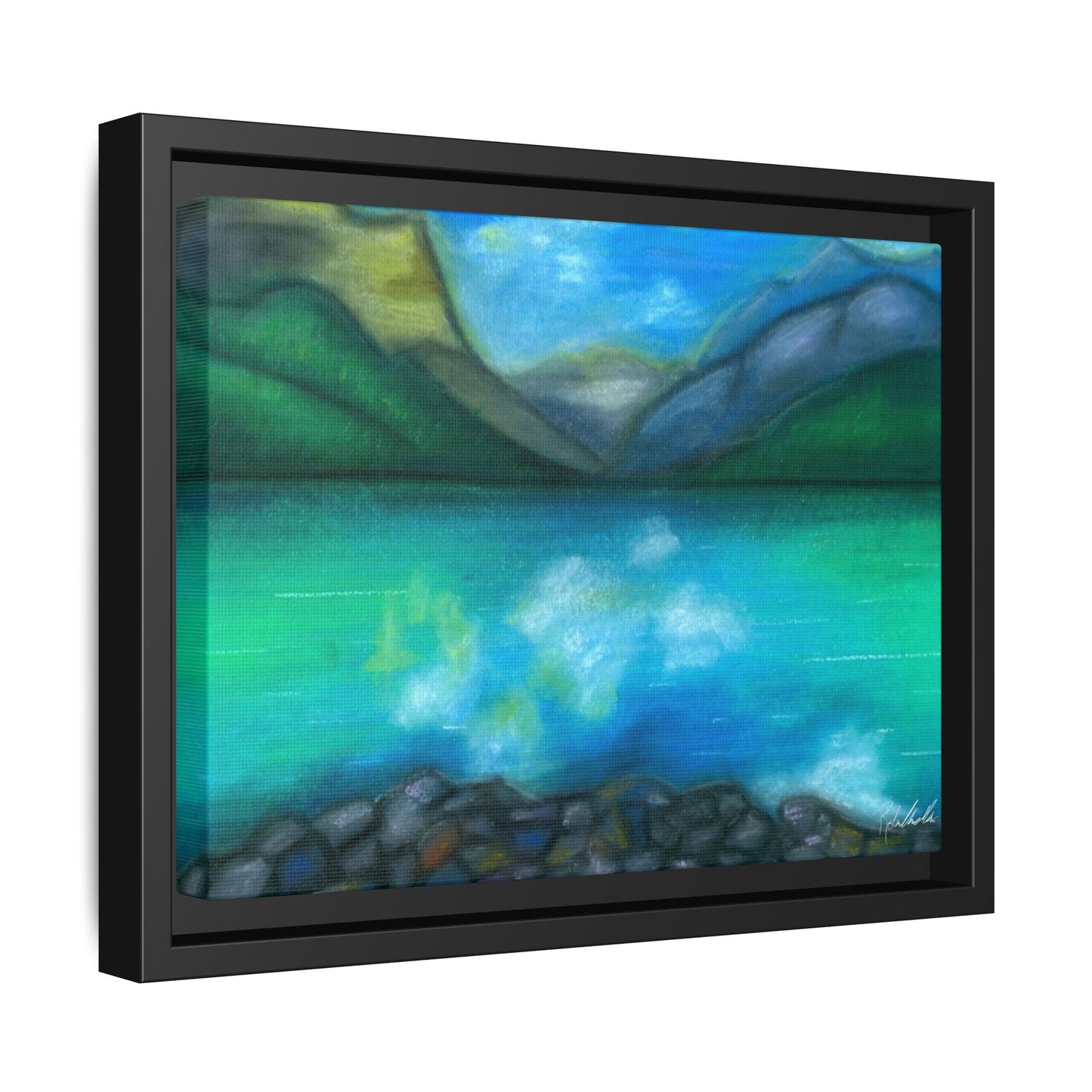 Mountain Lake Framed Wall Art