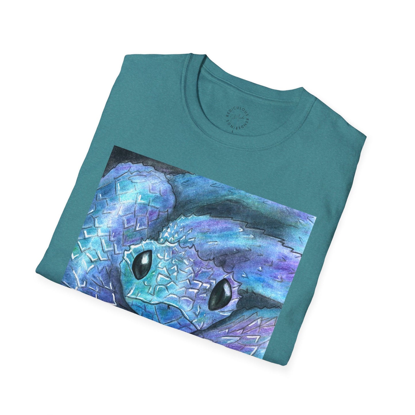 Cute Snake Unisex Softstyle Print T-Shirt