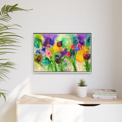 Abstract Flowers Framed Wall Art