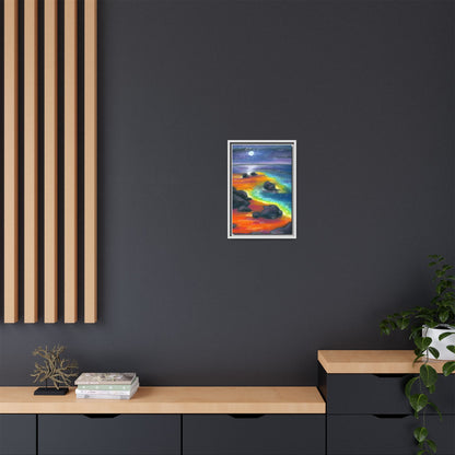 Beach at Night Frame Wall Art