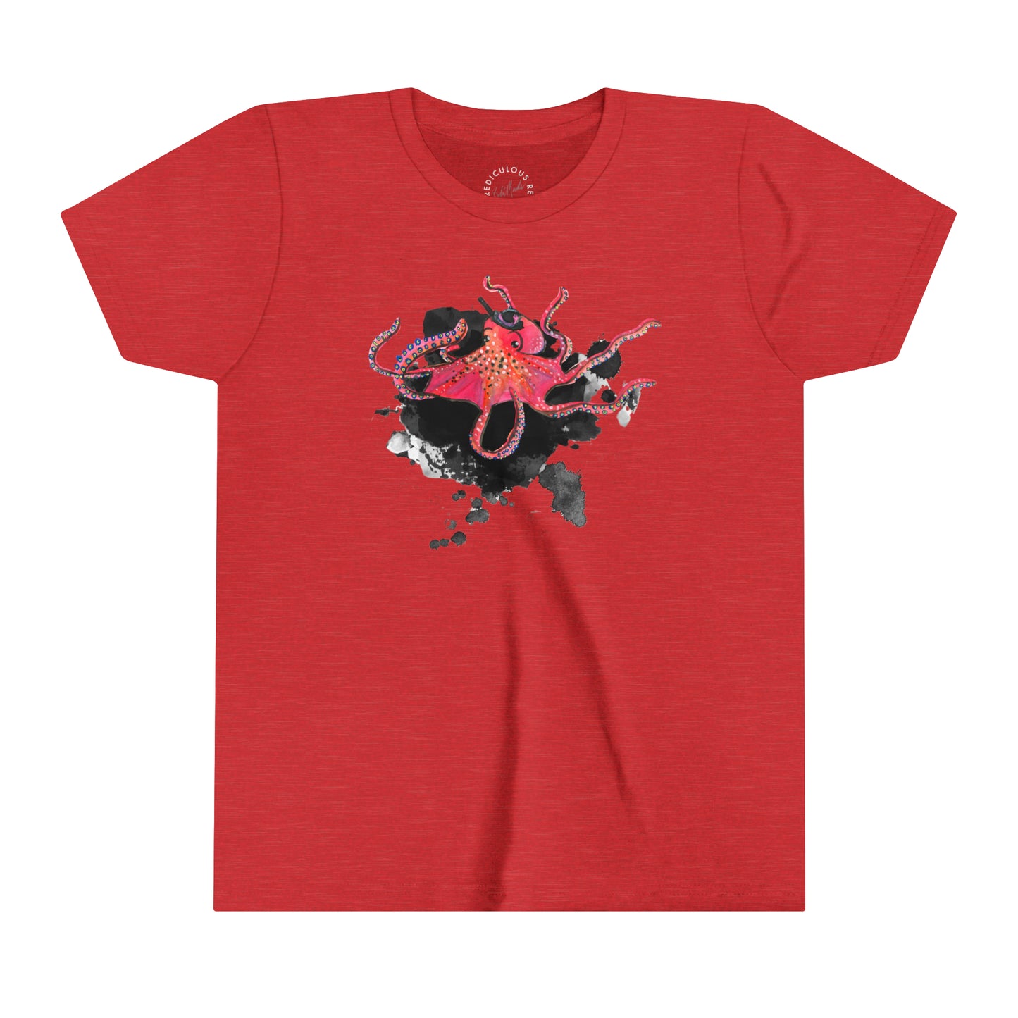 Red Octopus Kids T-Shirt