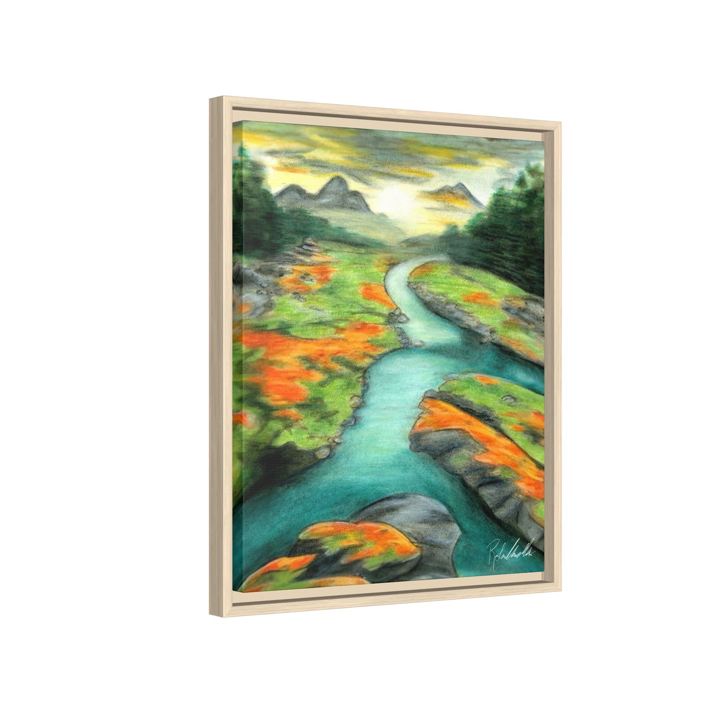 Mountain Stream Framed Wall Art