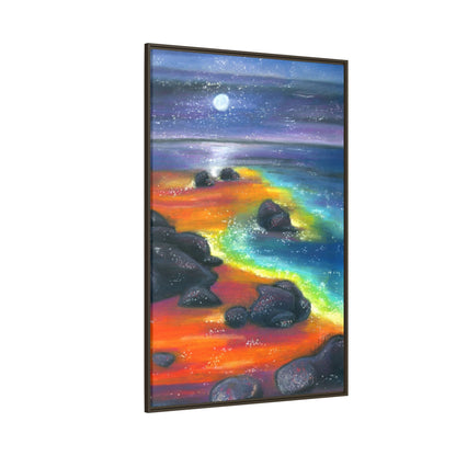 Beach at Night Frame Wall Art
