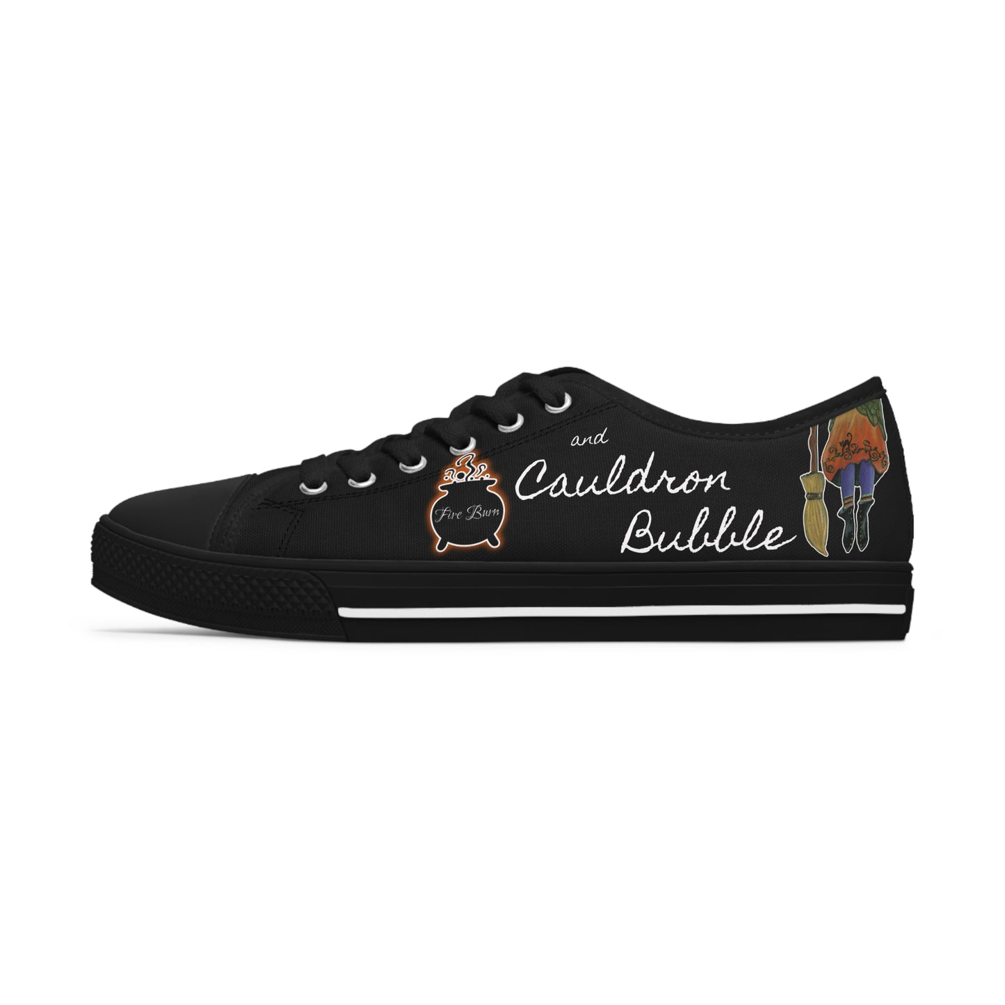 Halloween Double Double Toil and Trouble Witch Unisex Classic Low Top Sneaker Shoes