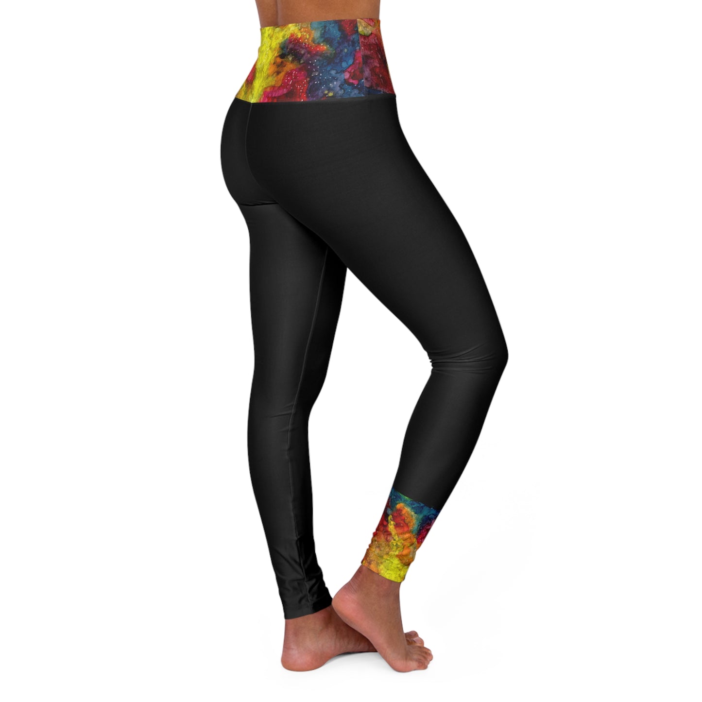 Sunset Clouds Galaxy High Waisted Yoga Leggings (AOP)