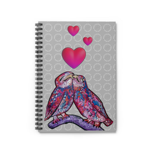 Owls - Ruled Line Notebook 118 Pages, Printed Cover