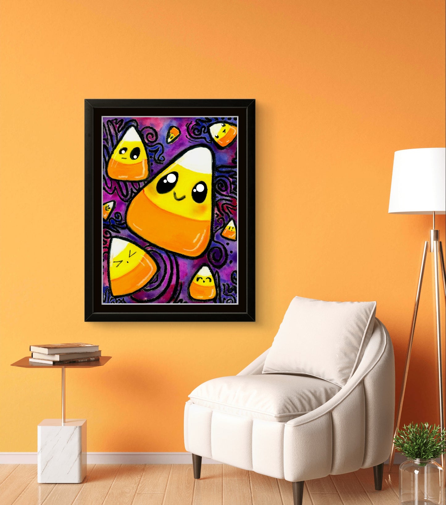 Cute Candy Corn Fall Halloween 8x10 Museum Grade Fine Art Print