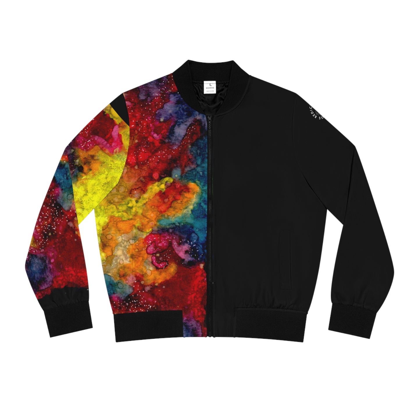 Sunset Clouds Galaxy Women's Bomber Jacket (AOP)