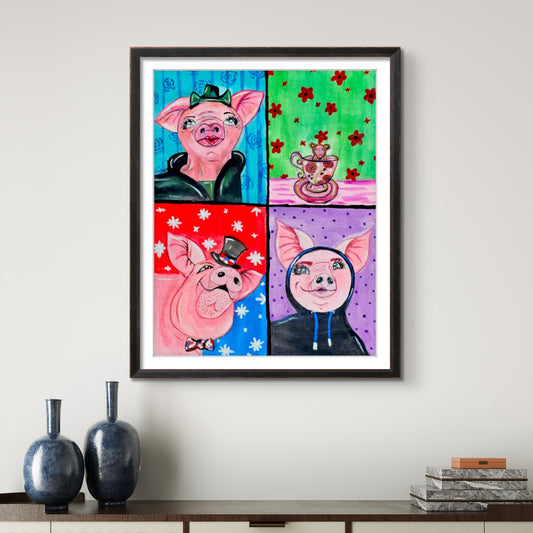 Pigs 8x10 Museum Grade Fine Art Print