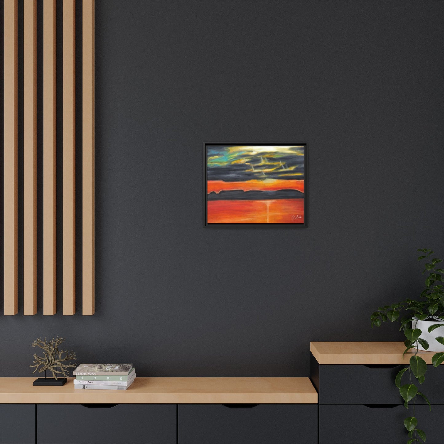 Sleeping Giant at Sunset Framed Wall Art