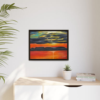 Sleeping Giant at Sunset Framed Wall Art