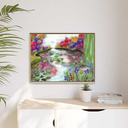 Floral Summer Pond Framed Wall Art