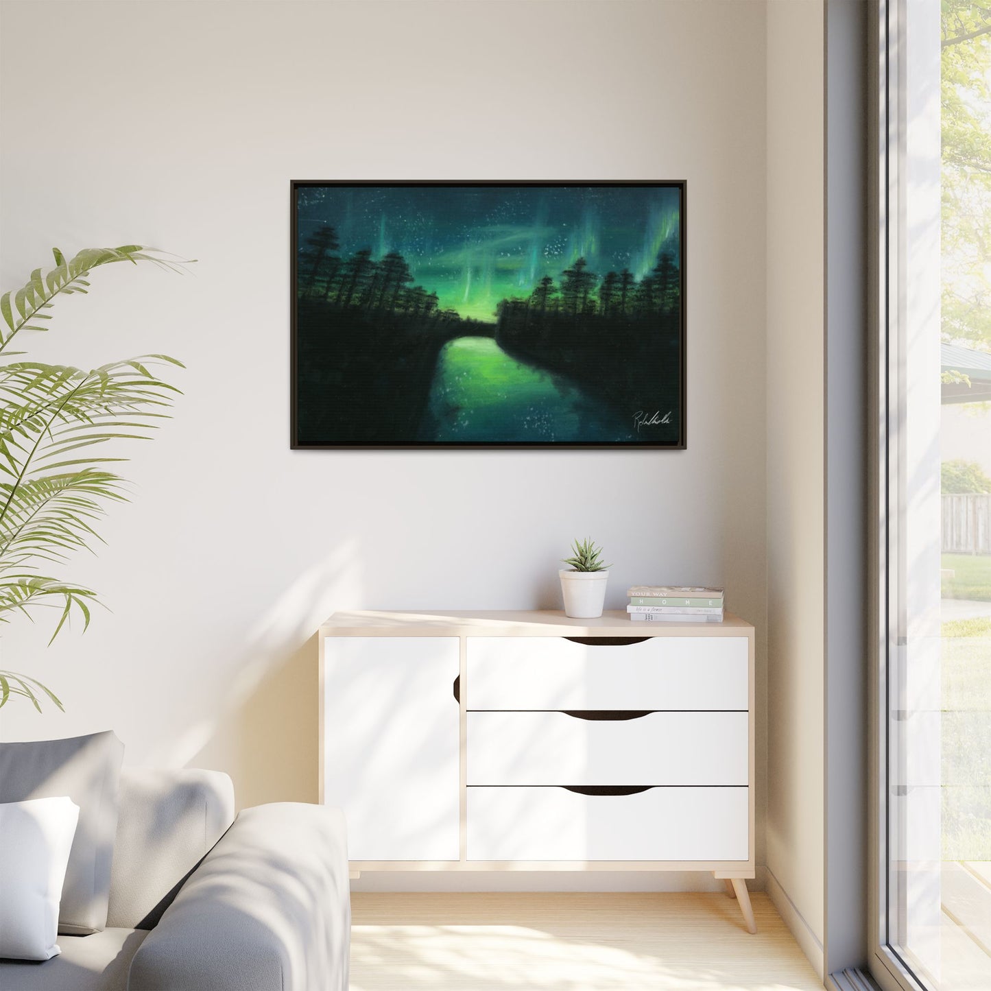 Northern Lights Framed Wall Art