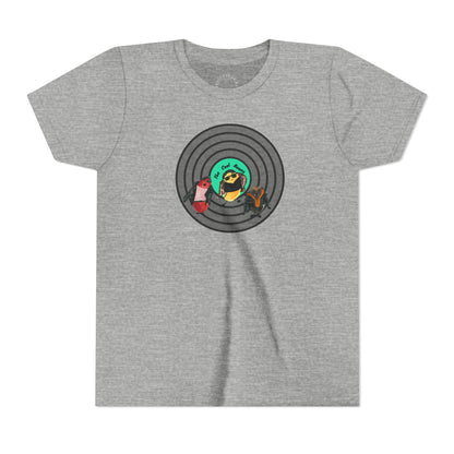 Youth Tee — Cute Cool Beans Retro Vinyl Graphic