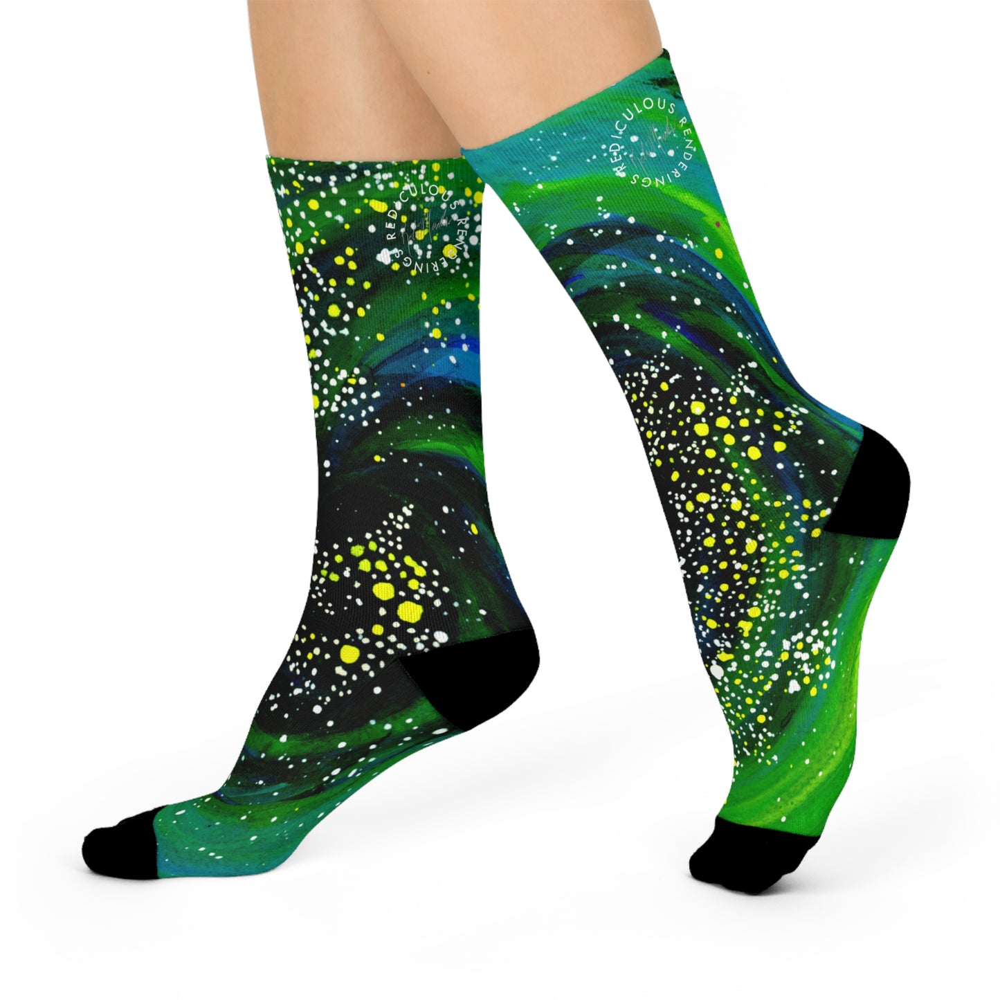 Spiral Galaxy Cushioned Crew Socks