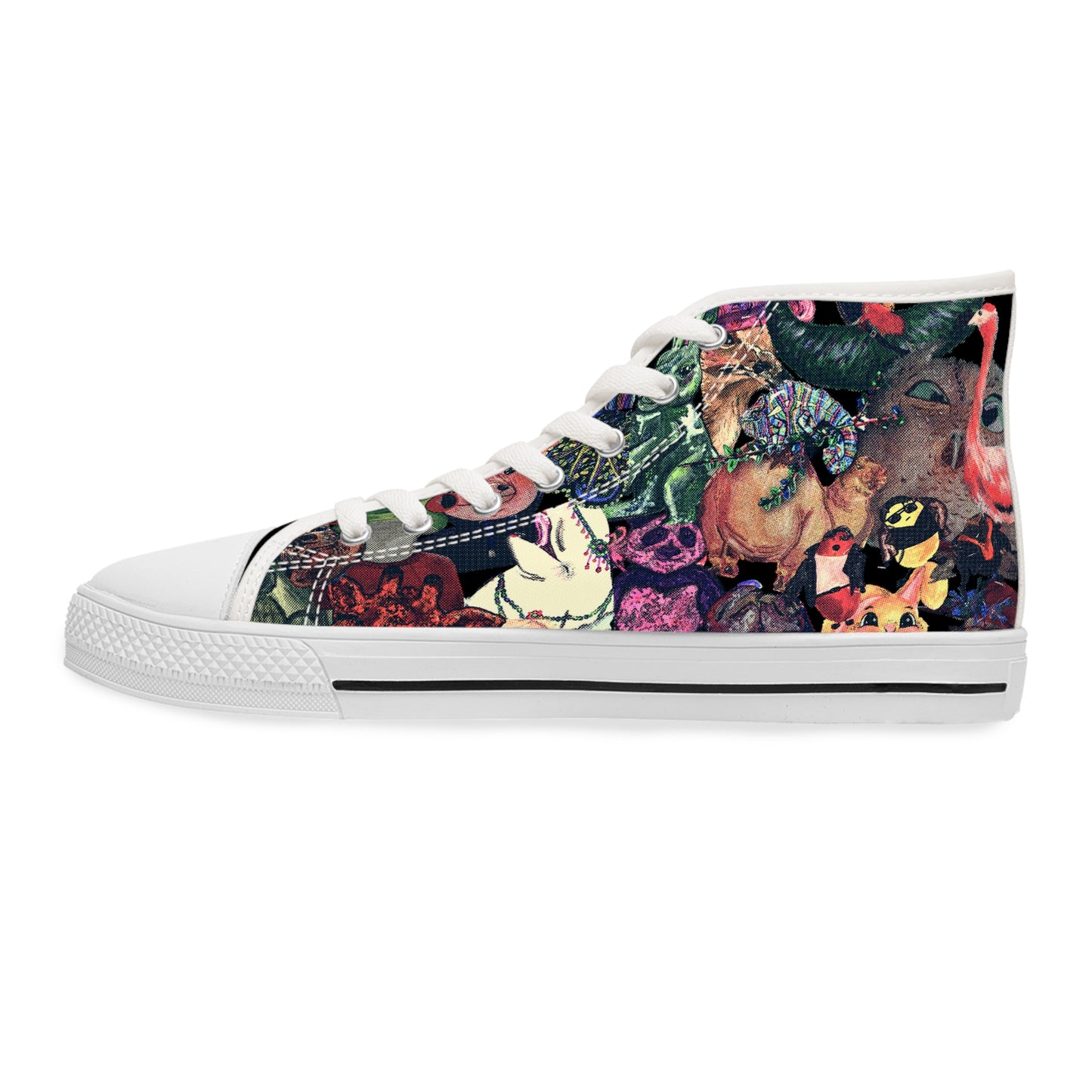 Vintage Animal Mashup Unisex Classic High Top Sneakers