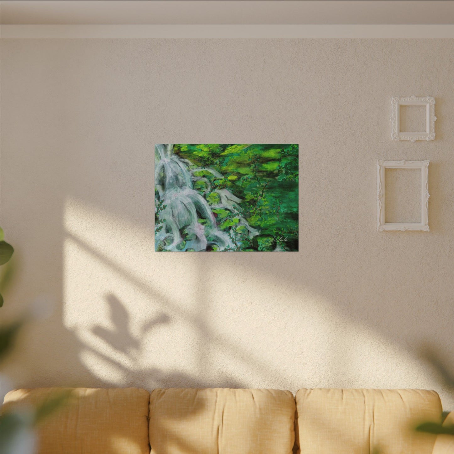 Mossy Waterfall Canvas Gallery Wrap