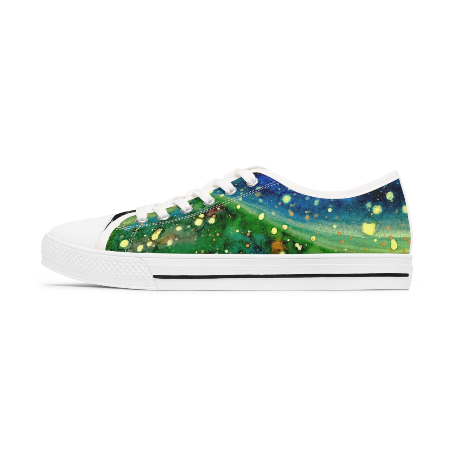 Blue Planet Galaxy Unisex Classic Low Top Sneakers Closed Toe Casual Walking Fashion Shoes