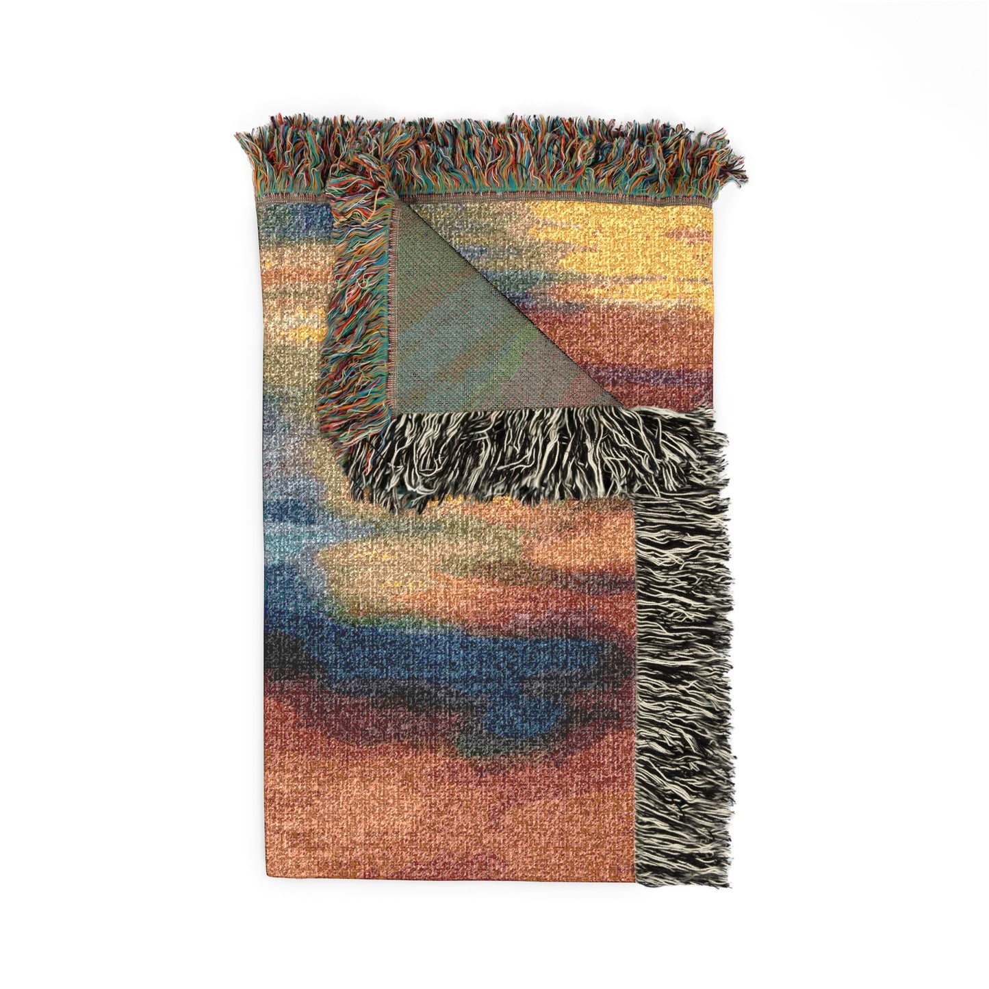 Abstract Sunset Woven Blanket
