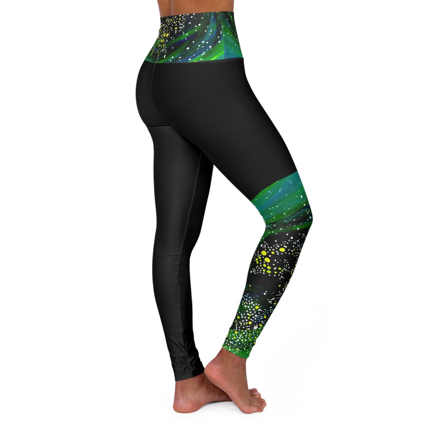 Spiral Galaxy High Waisted Yoga Leggings (AOP)