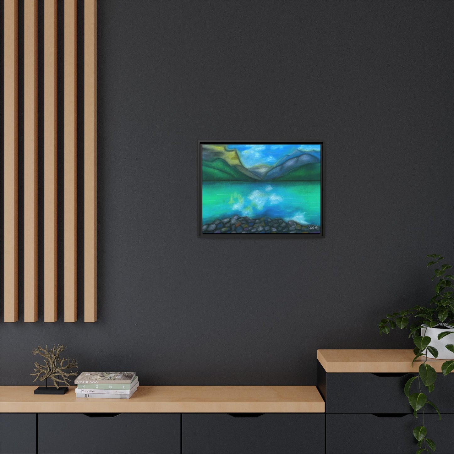 Mountain Lake Framed Wall Art