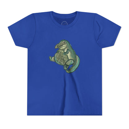 Kids T‑Shirt — Cute Chubby Alligator Graphic