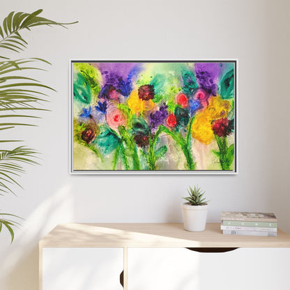 Abstract Flowers Framed Wall Art