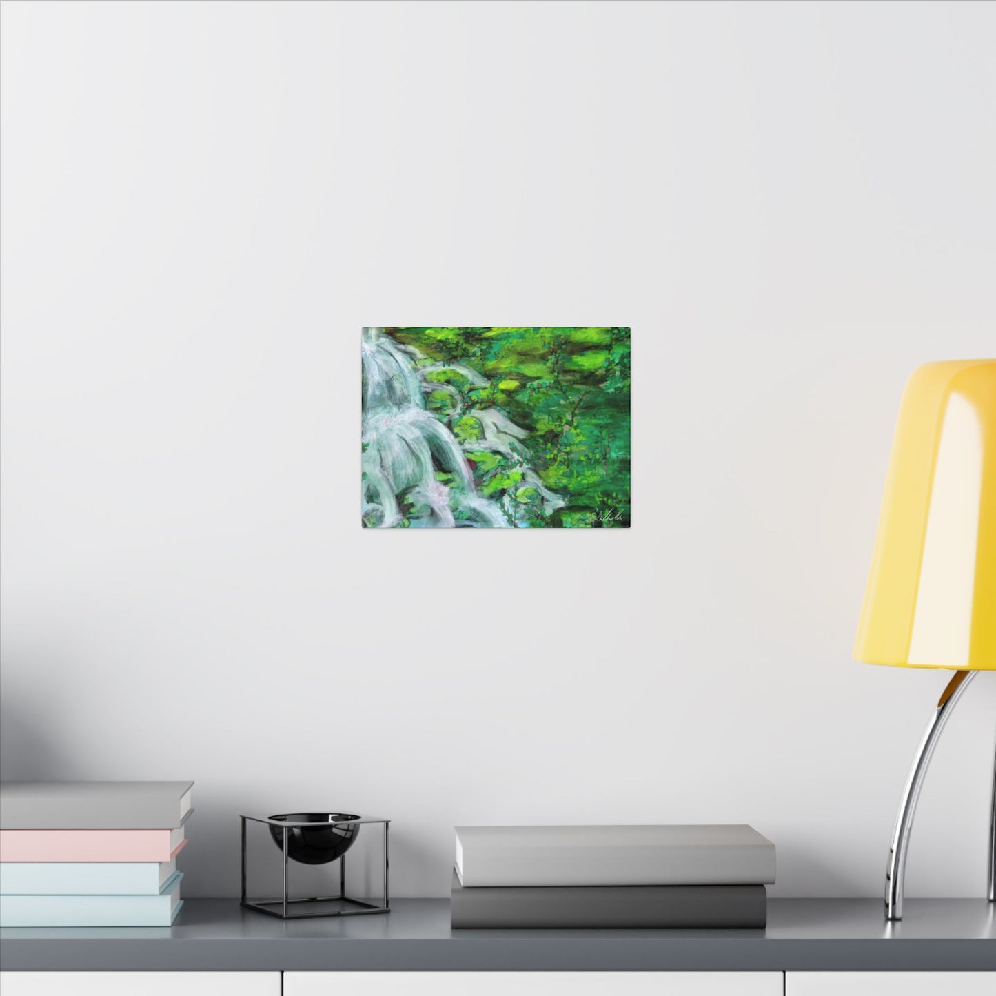 Mossy Waterfall Canvas Gallery Wrap