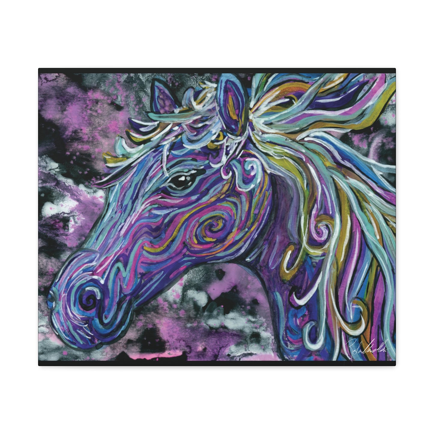 Watercolor Horse Canvas Gallery Wrap