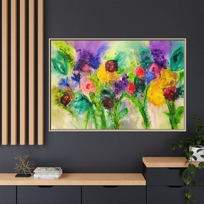Abstract Flowers Framed Wall Art