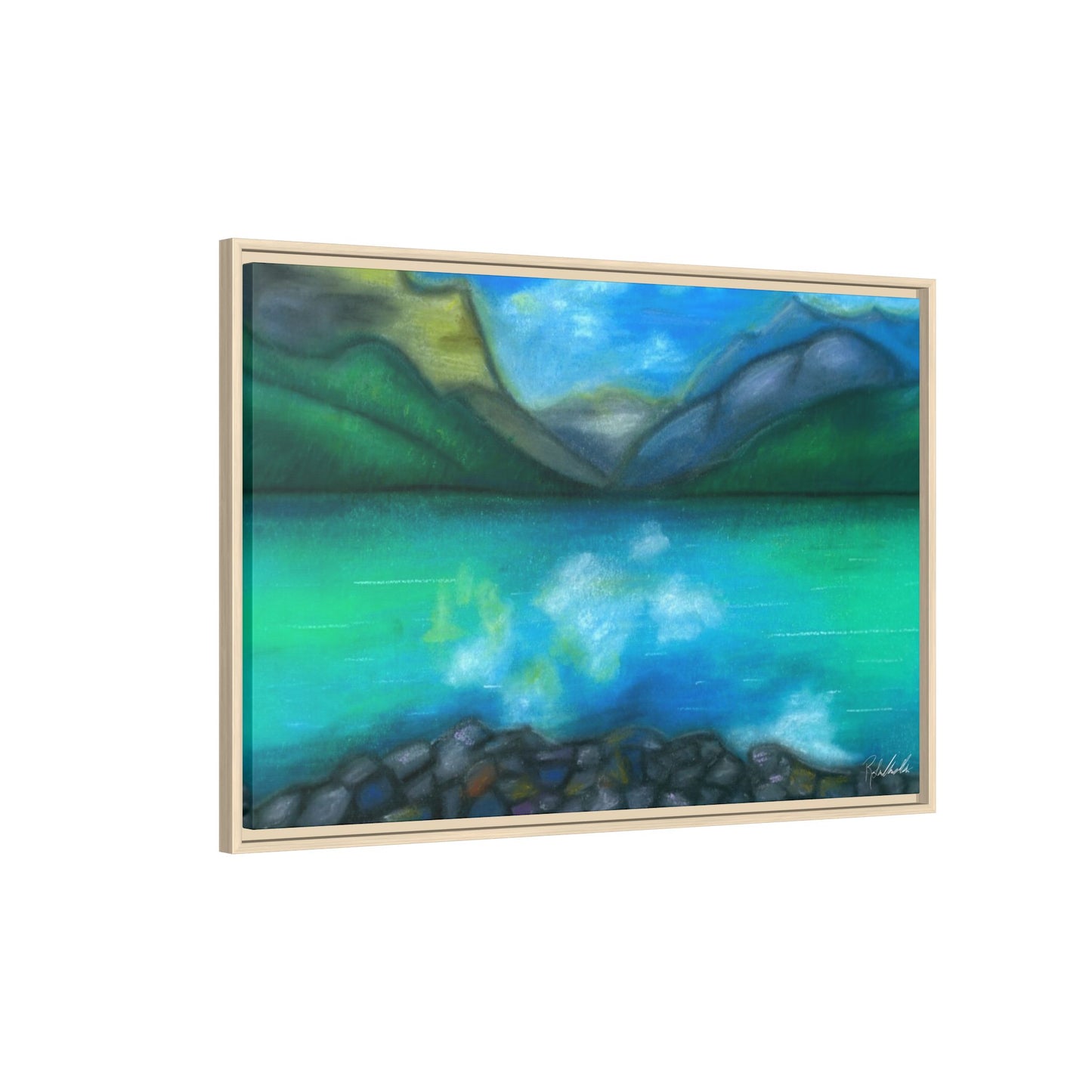 Mountain Lake Framed Wall Art