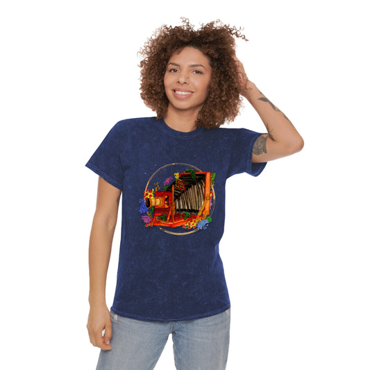 Vintage Camera Mineral Unisex Wash T-Shirt