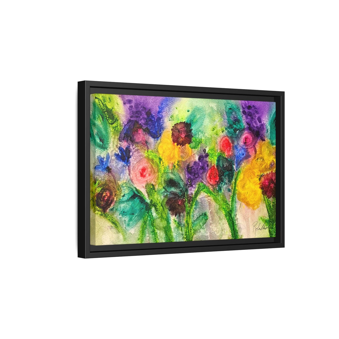 Abstract Flowers Framed Wall Art