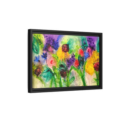 Abstract Flowers Framed Wall Art