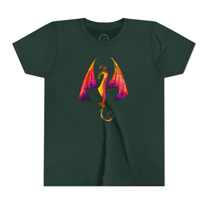Kids Dragon T-Shirt — Colorful Fantasy Dragon Youth Tee