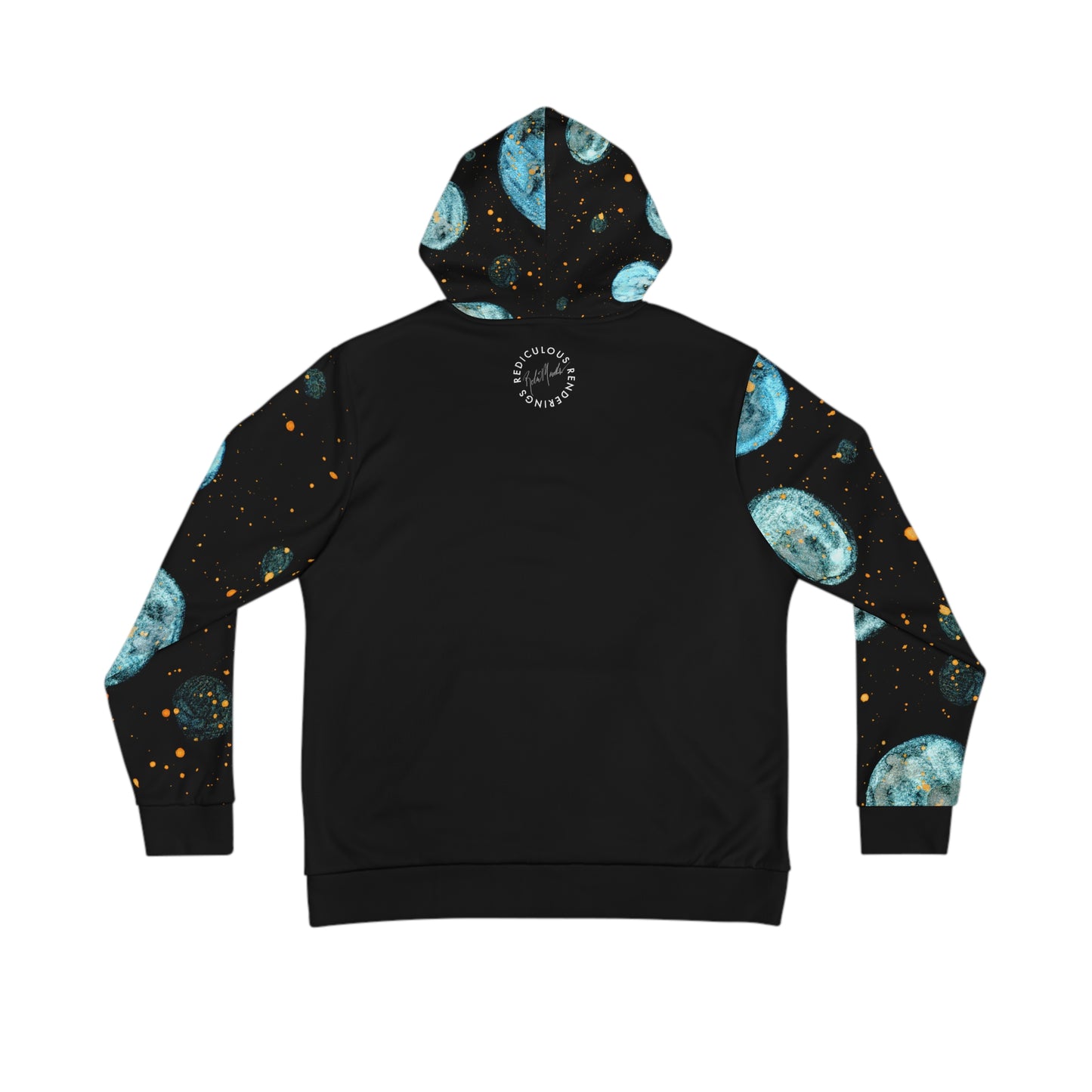 Little Blue Planets Galaxy Unisex Fashion Hoodie (AOP)