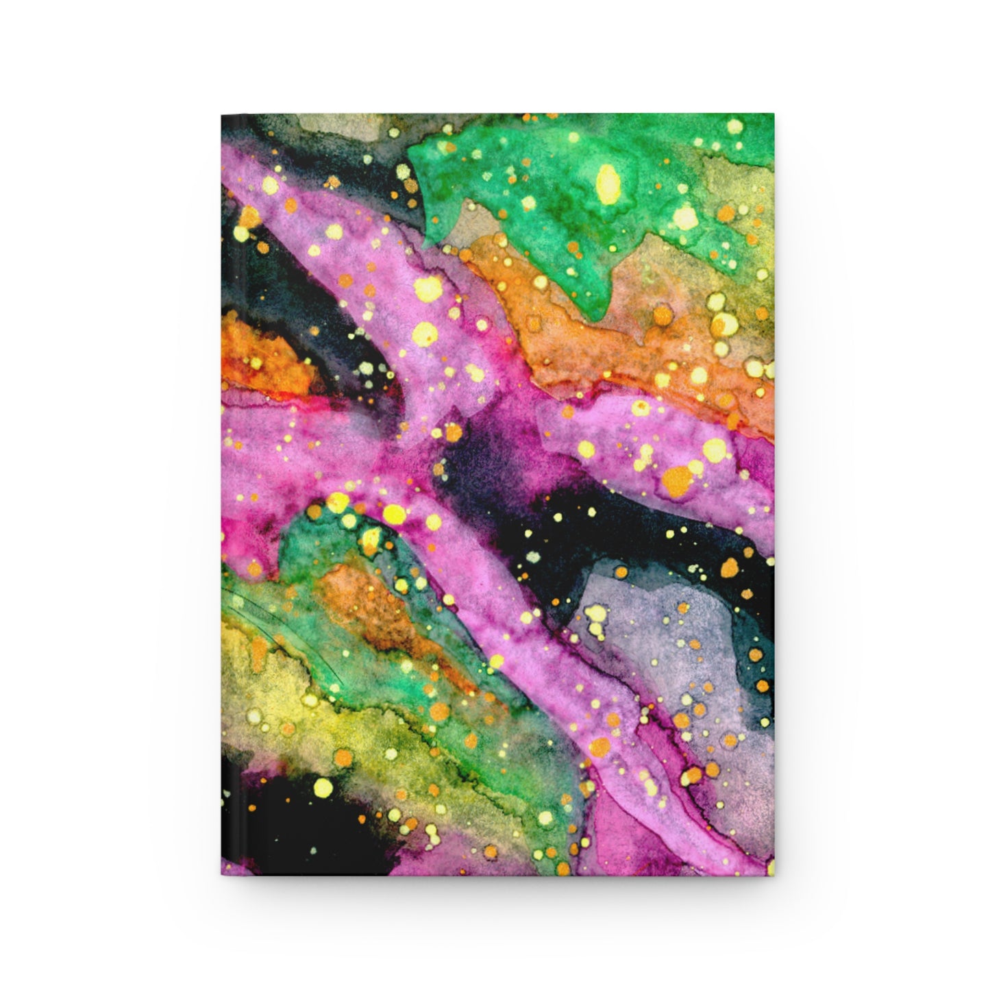 Neon Galaxy Hardcover Journal Matte 150 Pages, Printed Cover