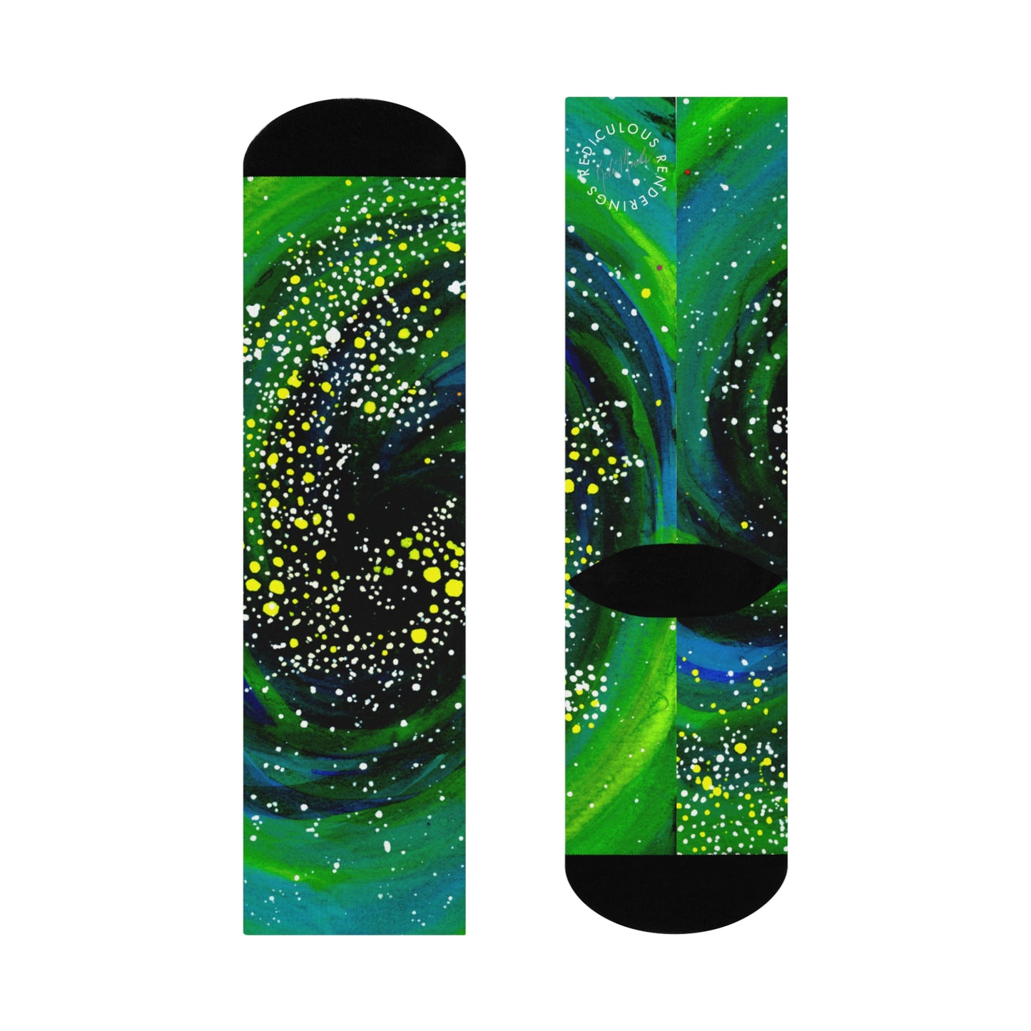 Spiral Galaxy Cushioned Crew Socks