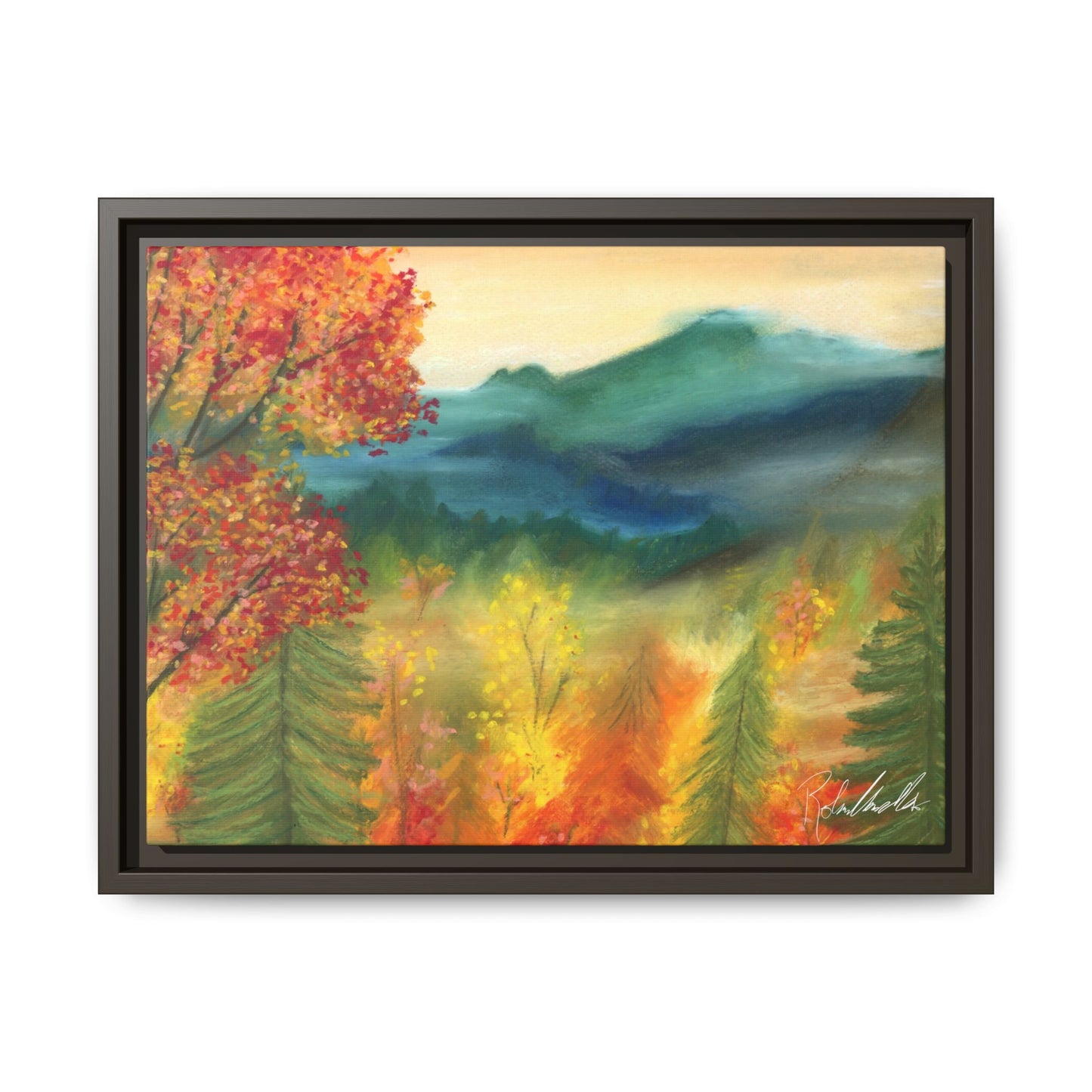 Fall Mountains Framed Wall Art
