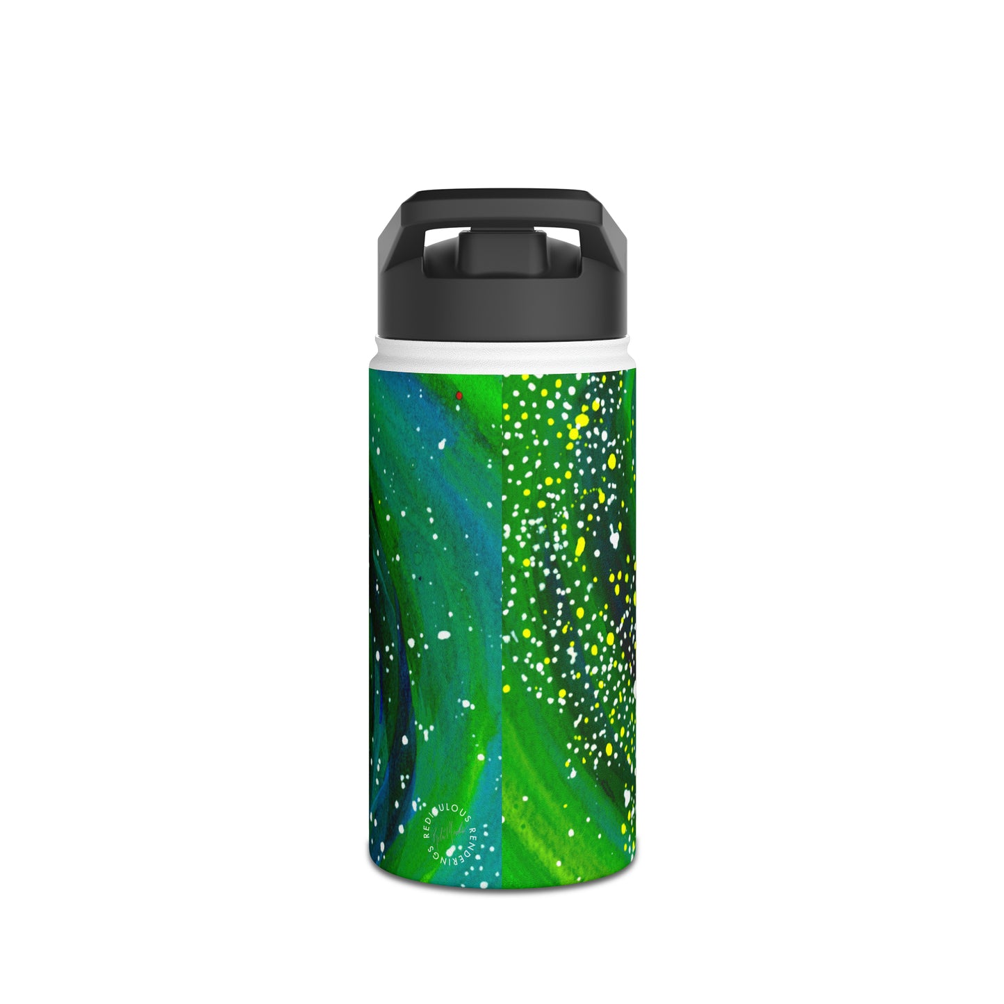 Spiral Galaxy Stainless Steel Water Bottle, Standard Lid