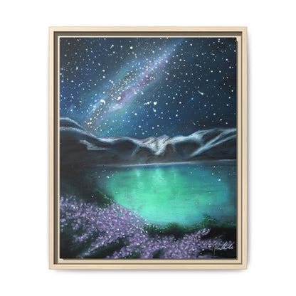 Night Sky over Spring Lake Framed Wall Art