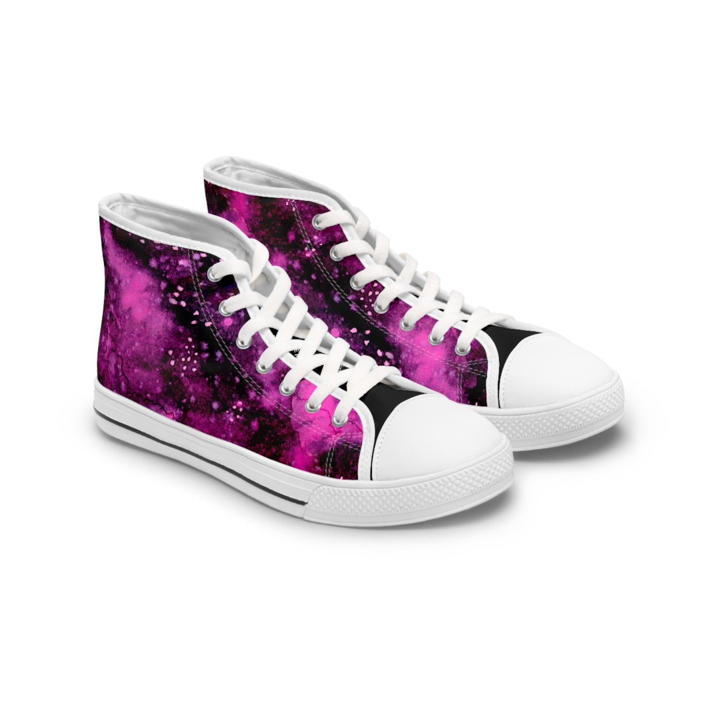 Rose Colored Galaxy Unisex Classic High Top Sneakers