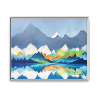 Blue and Gray Smokey Mountains Framed Wall Art