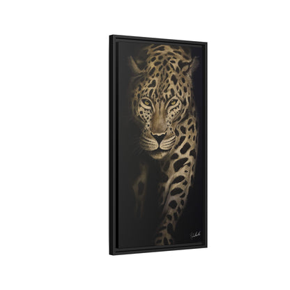 Leopard at Night Framed Wall Art