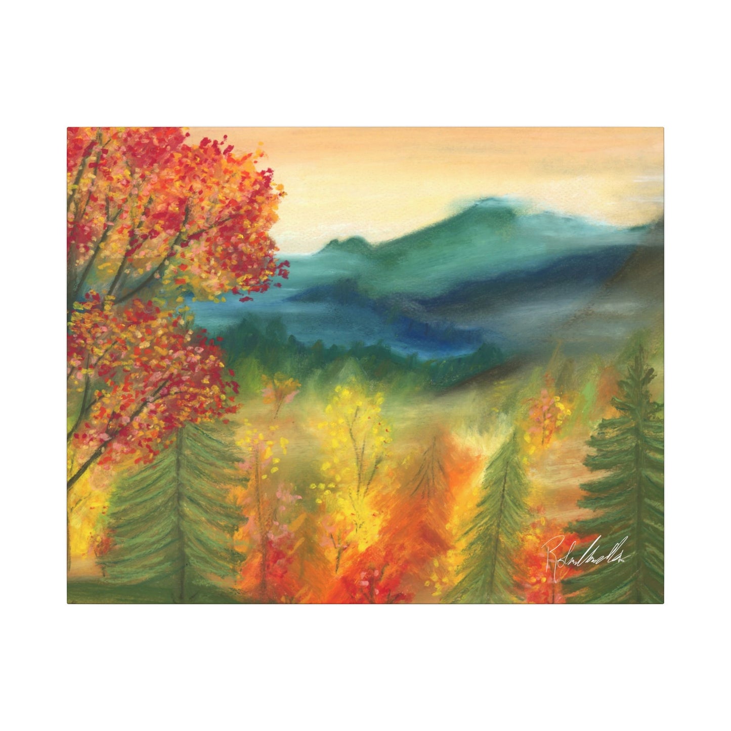 Fall Mountains Canvas Gallery Wrap