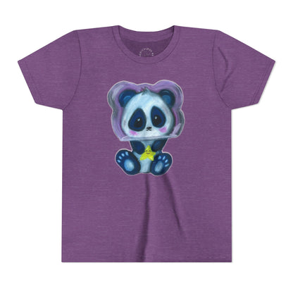 Cute Star Panda Youth Tee — Adorable Cartoon Panda Kids T-Shirt