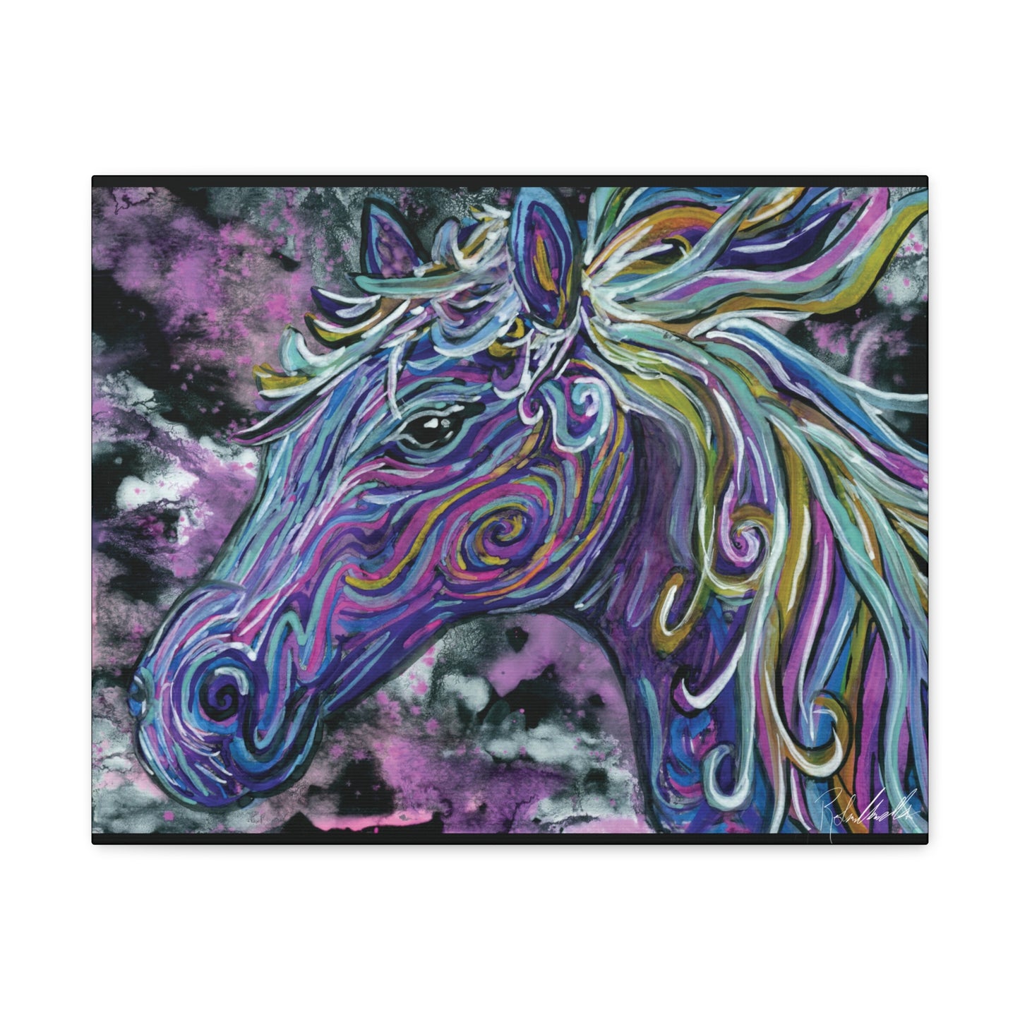 Watercolor Horse Canvas Gallery Wrap