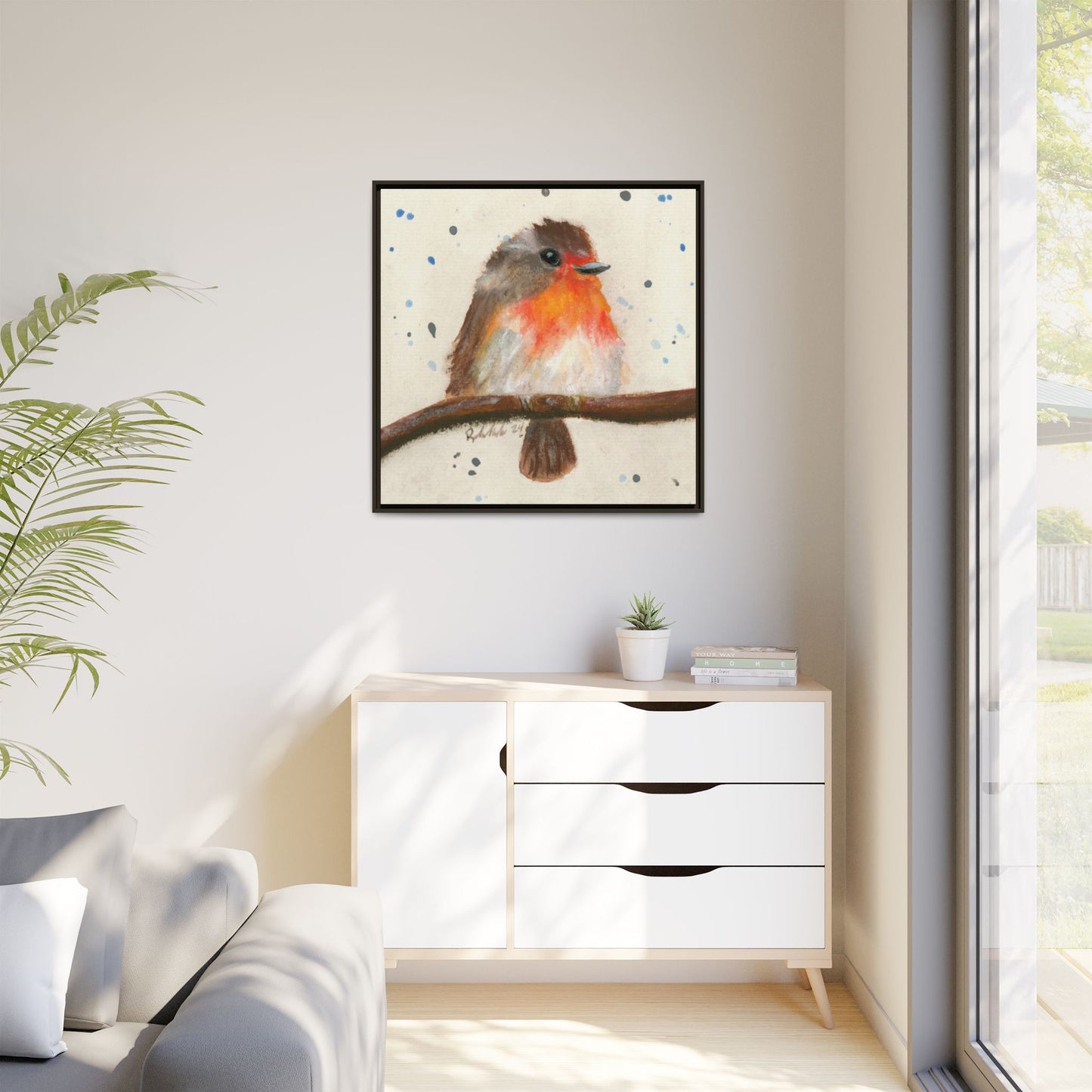 Robin Bird Framed Wall Art