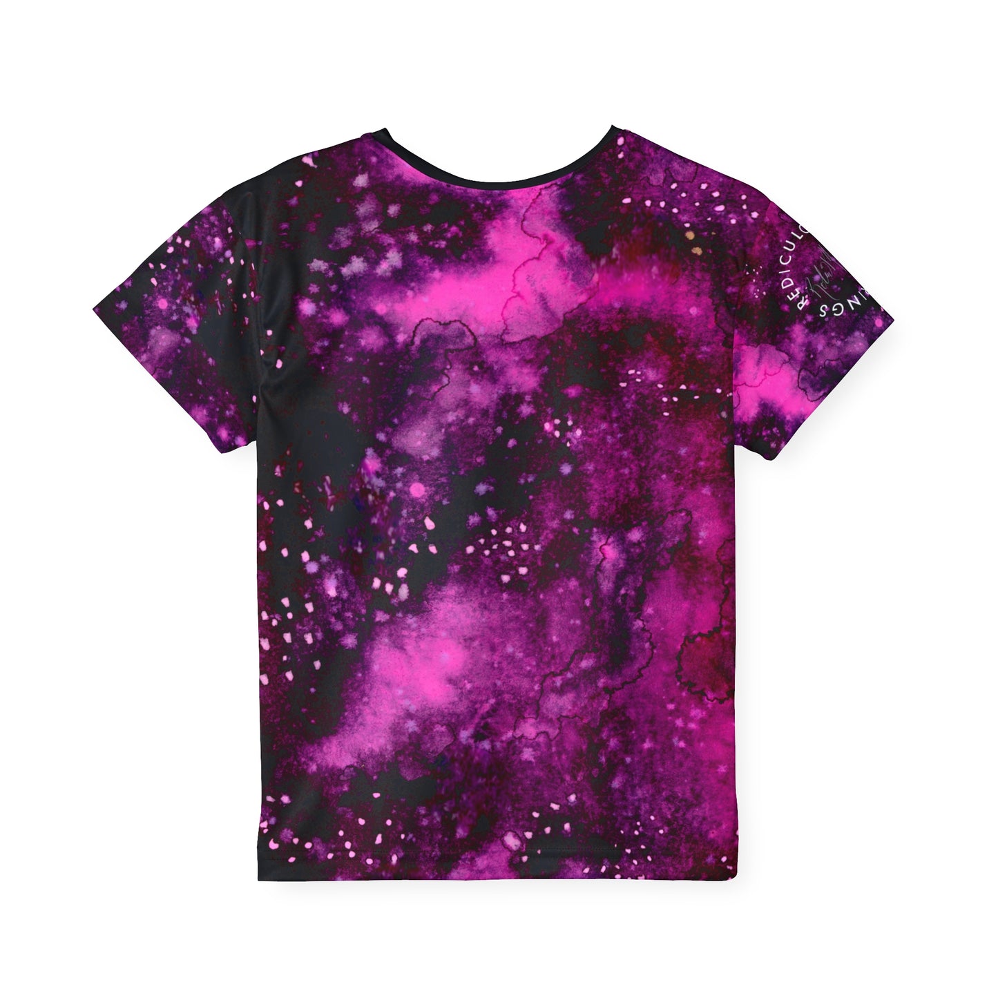 Rose Colored Galaxy Kids Sports Jersey (AOP)